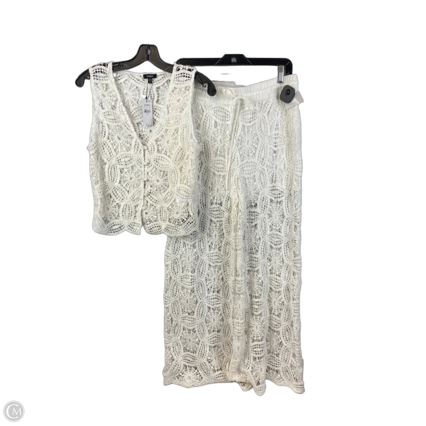 Pants Set 2pc By Express In Cream, Size: M