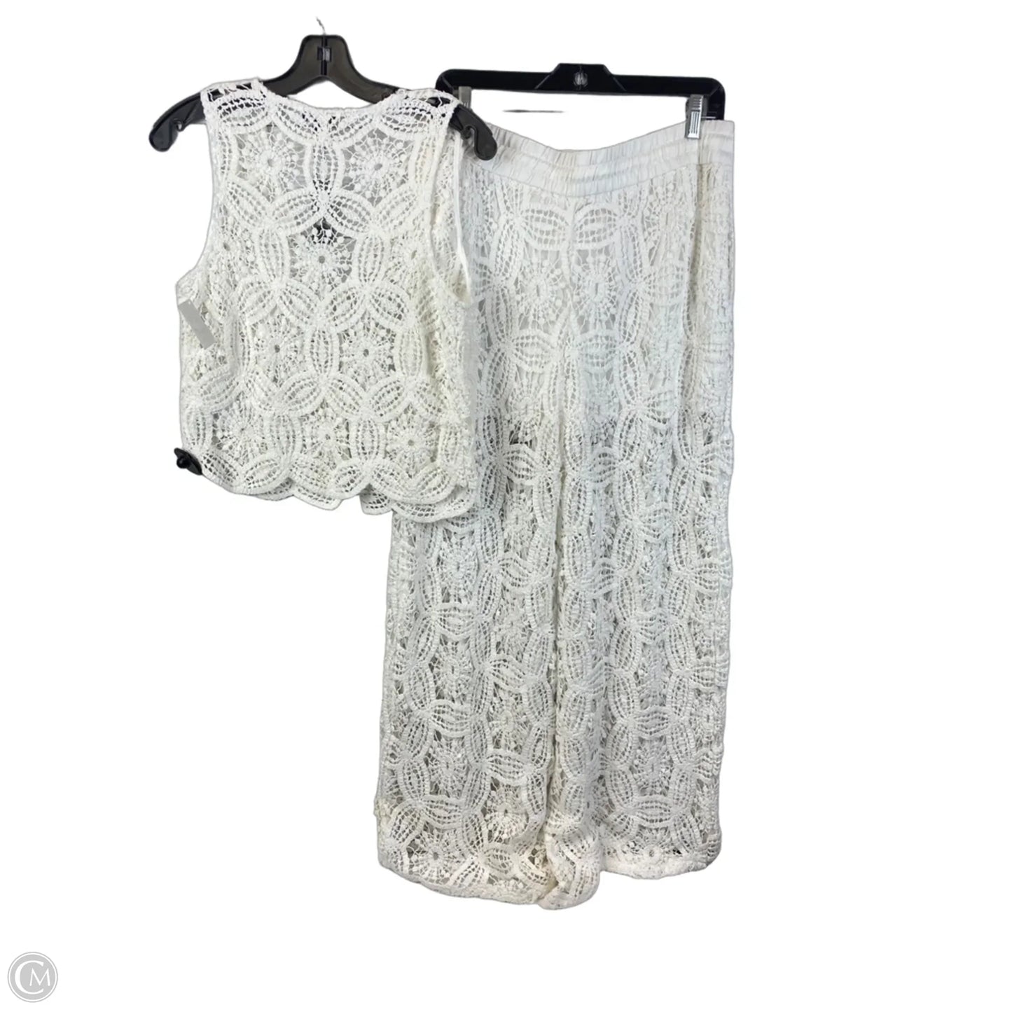 Pants Set 2pc By Express In Cream, Size: M