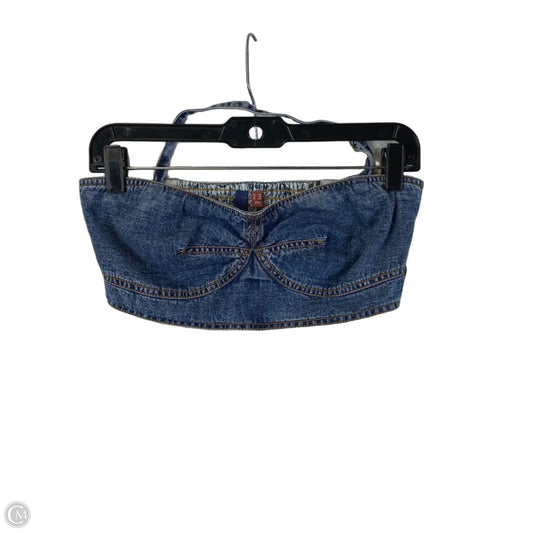 Top Sleeveless By Pilcro In Blue Denim, Size: 8