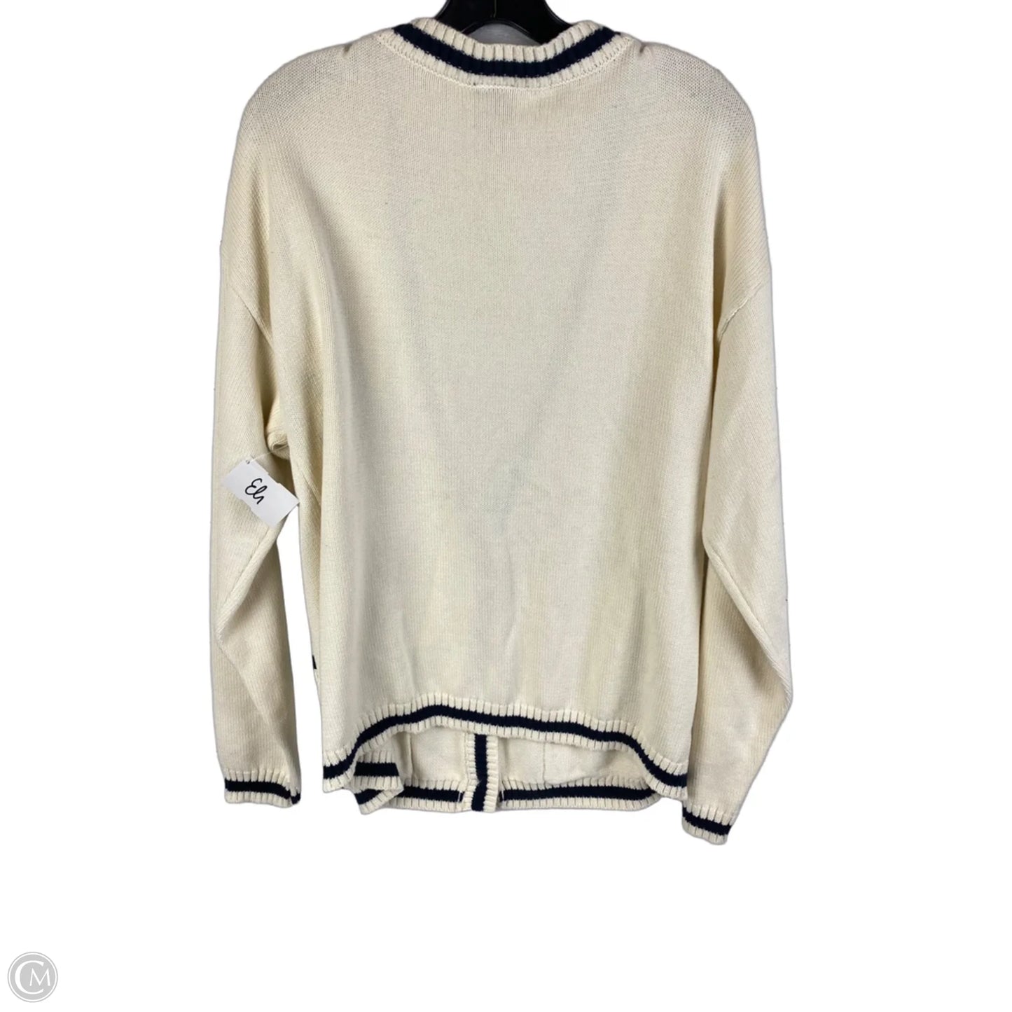 Cardigan By Bobeau In Cream, Size: L