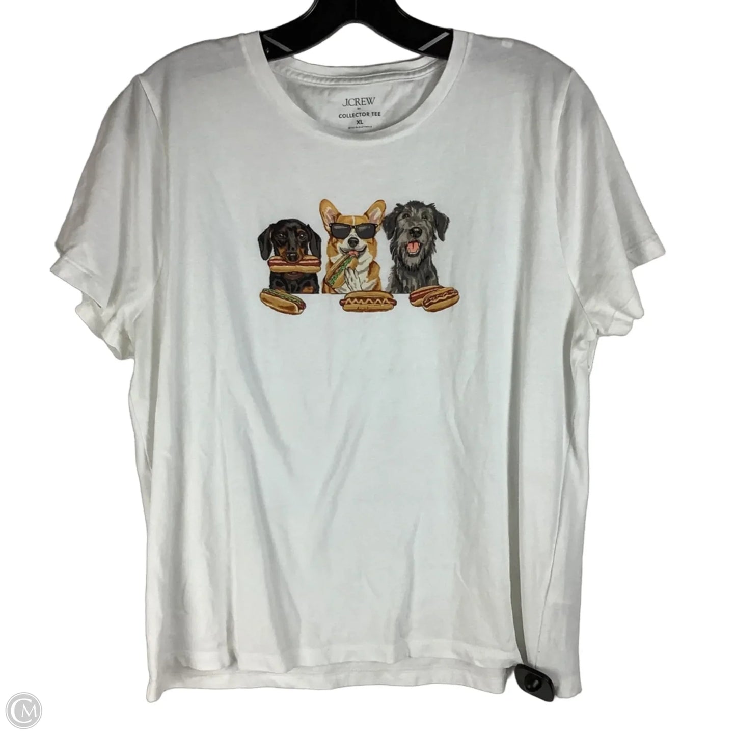 Top Short Sleeve By J. Crew In White, Size: Xl