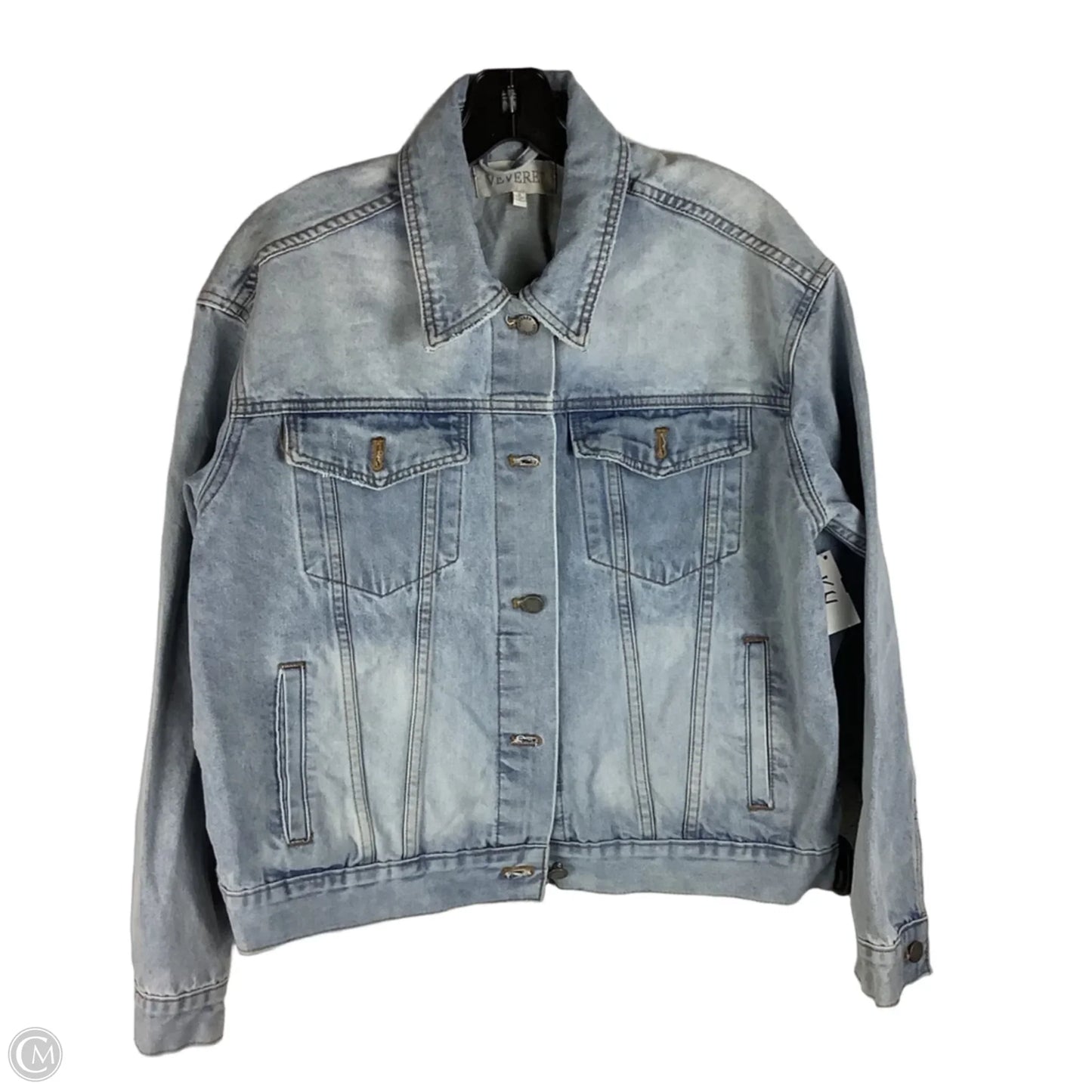 Jacket Denim By Veveret In Blue Denim, Size: S, first picture is back