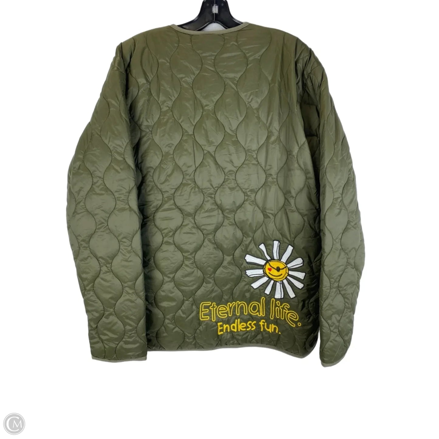 Jacket Puffer & Quilted By Cmc In Green, Size: L