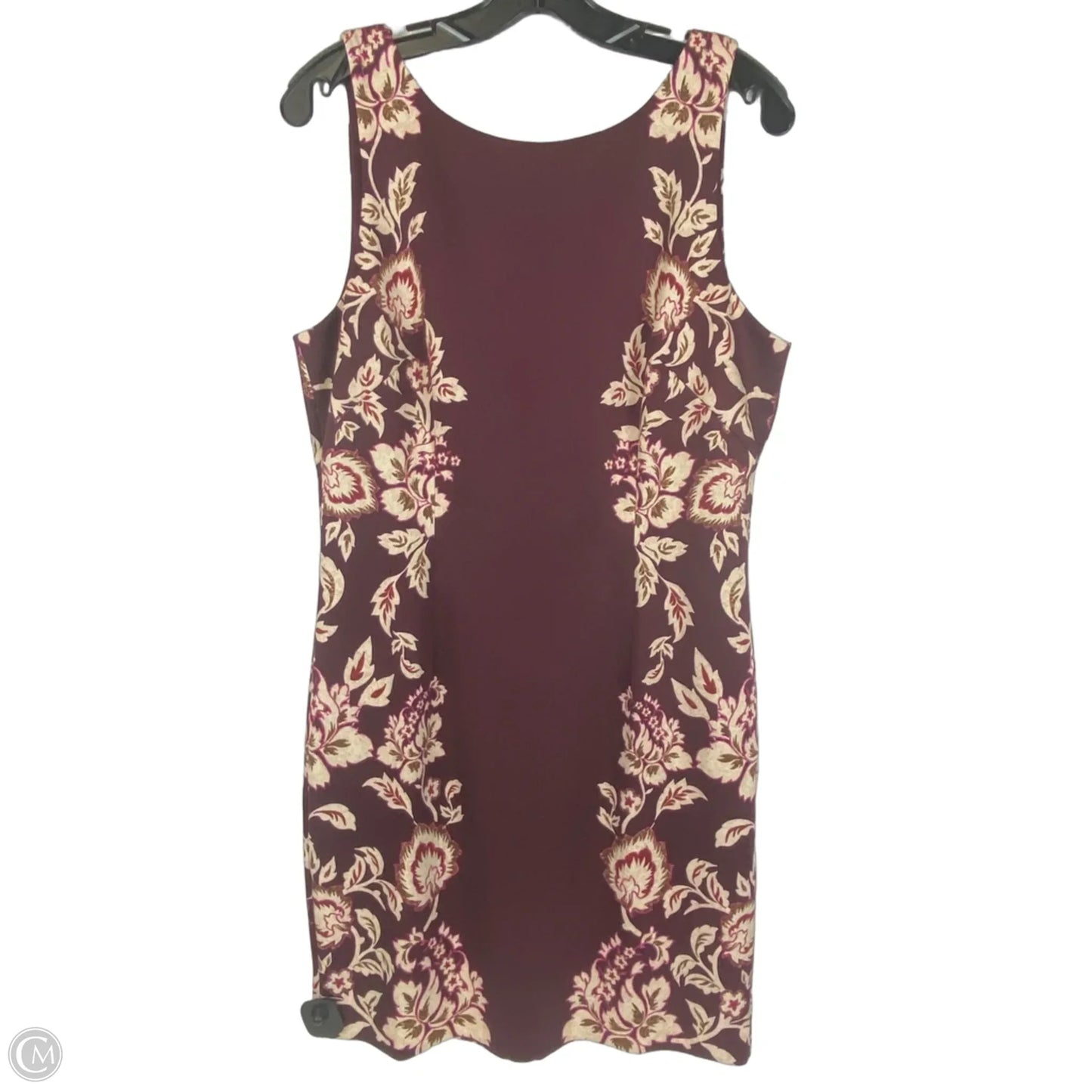 Dress Casual Midi By White House Black Market In Maroon, Size: 10