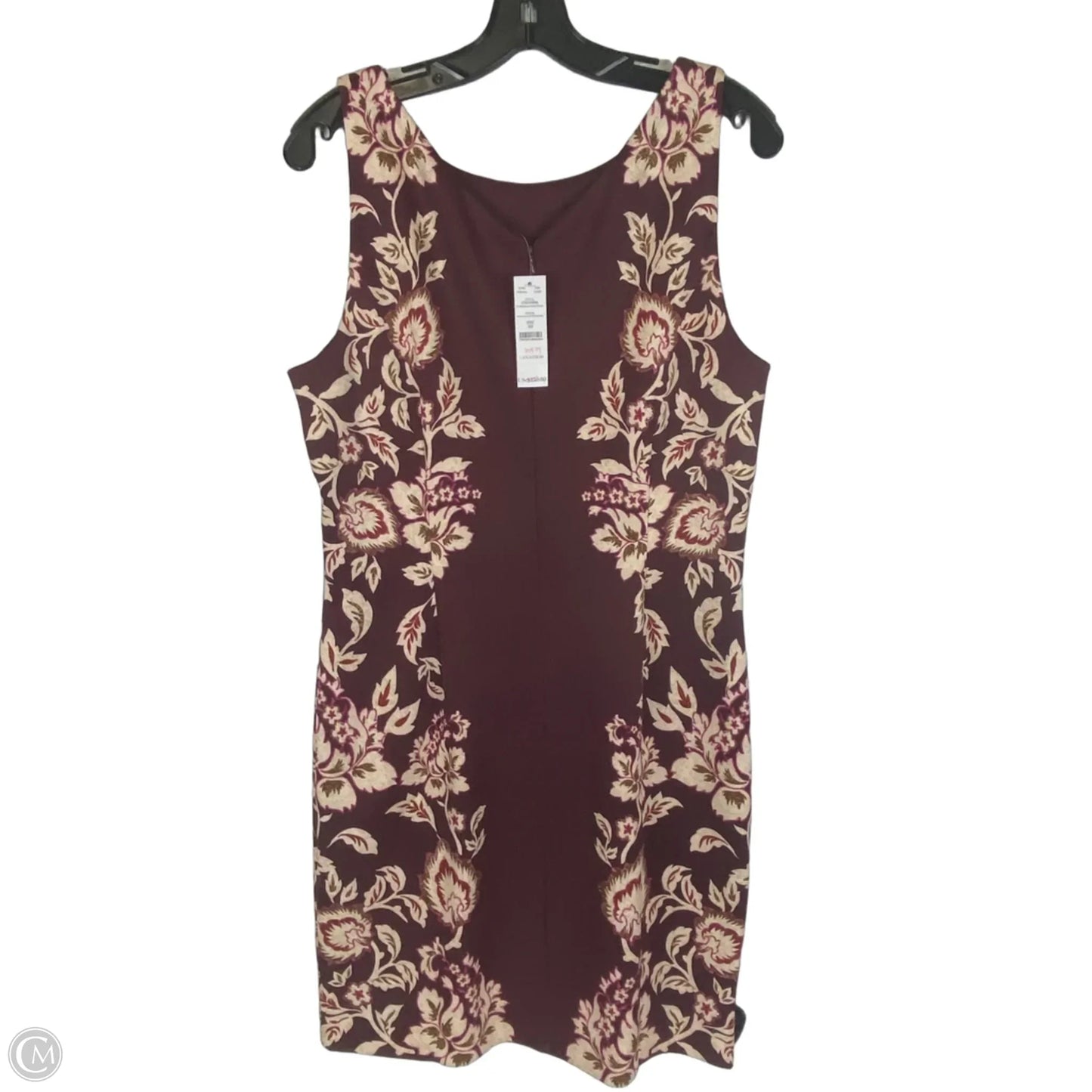 Dress Casual Midi By White House Black Market In Maroon, Size: 10