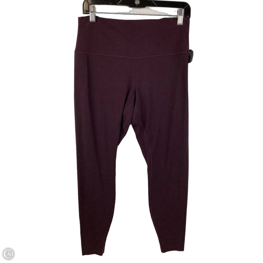 Pants Leggings By Lululemon In Purple, Size: 12
