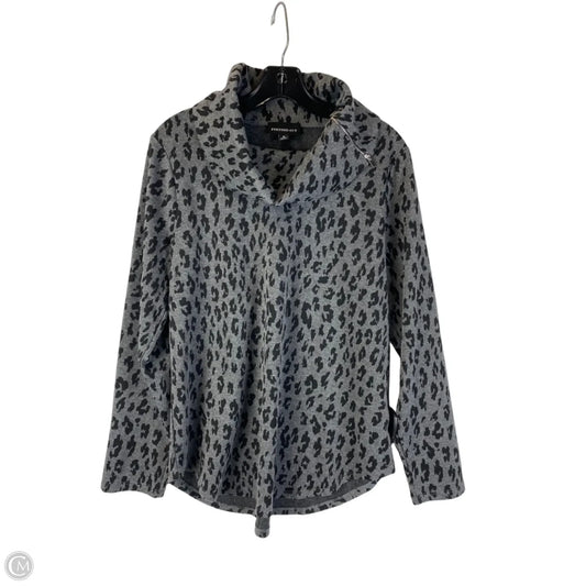 Top Long Sleeve By Fortune & Ivy In Grey, Size: M