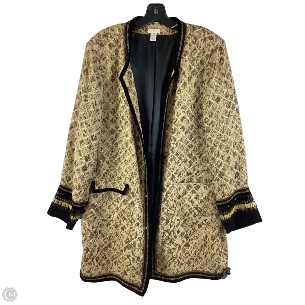 Blazer By Chicos In Yellow, Size: 30