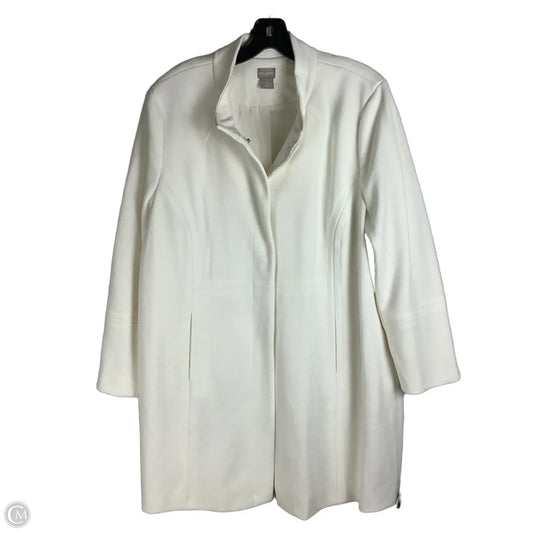 Coat Other By Chicos In Cream, Size: Xlp (16/18 petite)