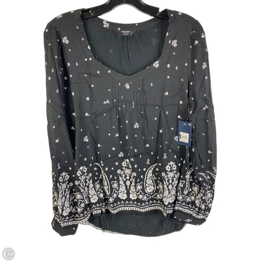 Top Long Sleeve By Lucky Brand In Black, Size: Xs