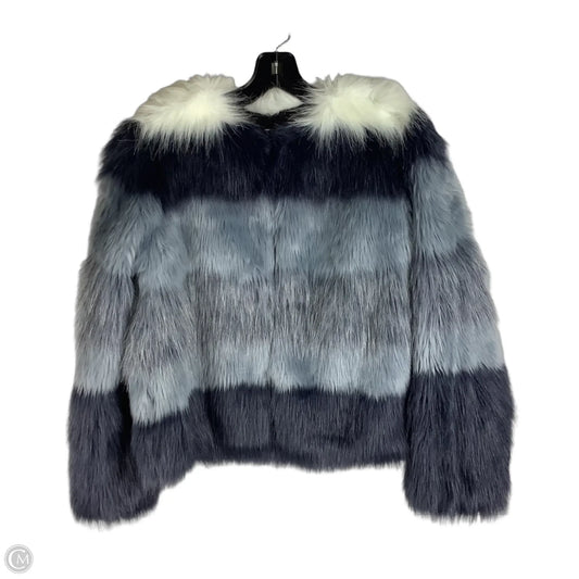 Jacket Faux Fur & Sherpa By Zara Women In Grey, Size: M