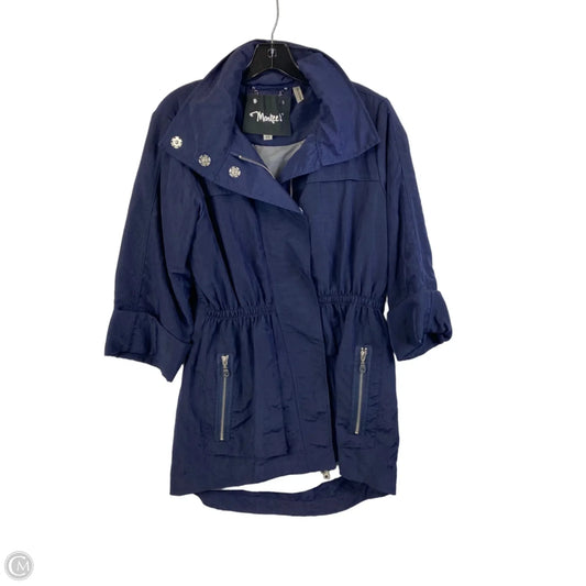 Coat Raincoat By Cmc In Navy, Size: Xs