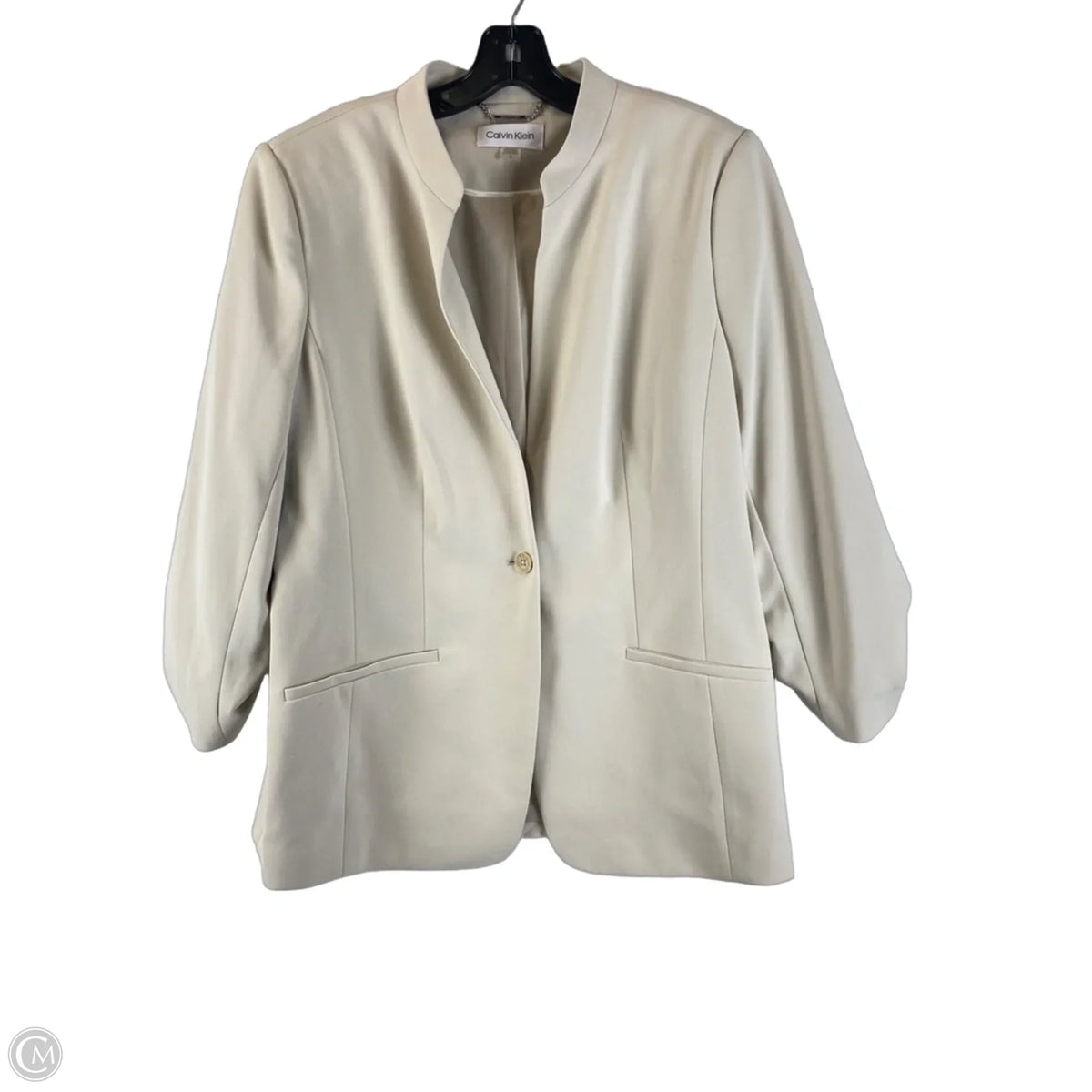 Blazer By Calvin Klein In Cream, Size: 16