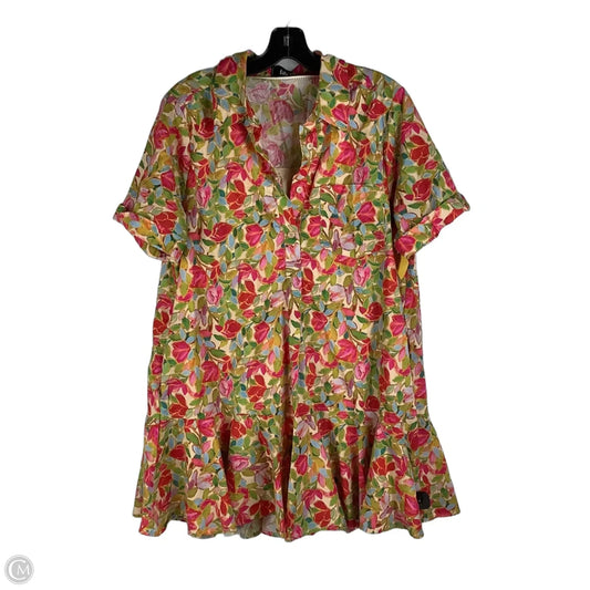 Dress Casual Short By Fabrik In Multi-colored, Size: L