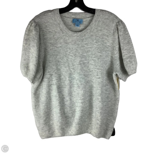 Sweater Short Sleeve By Cece In Grey, Size: Xl