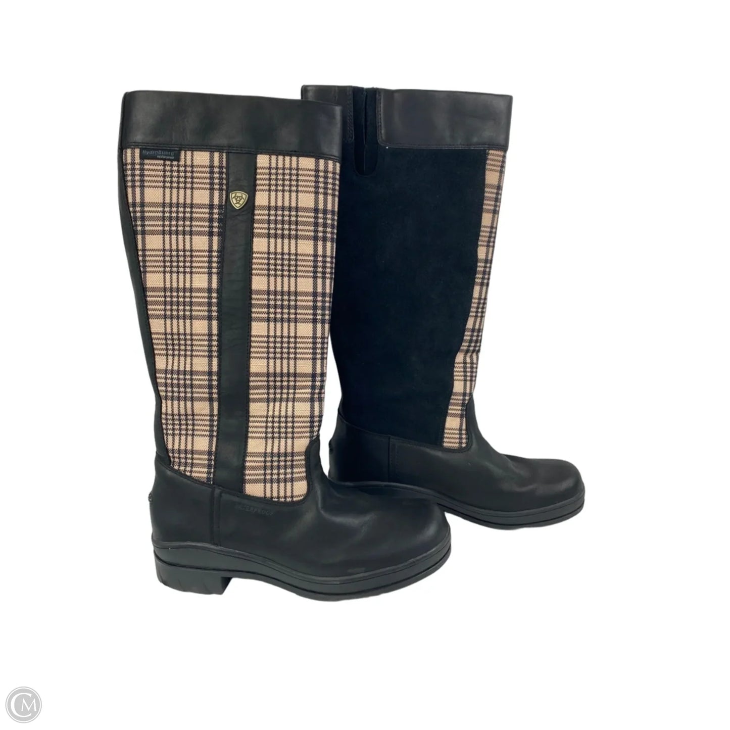 Boots Mid-calf Flats By Ariat In Plaid Pattern, Size: 10