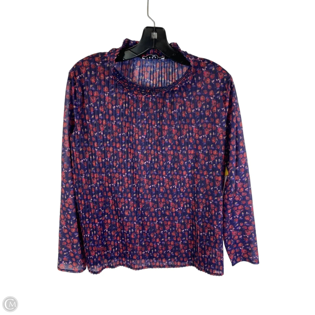 Top Long Sleeve Designer By Sandro In Purple, Size: S