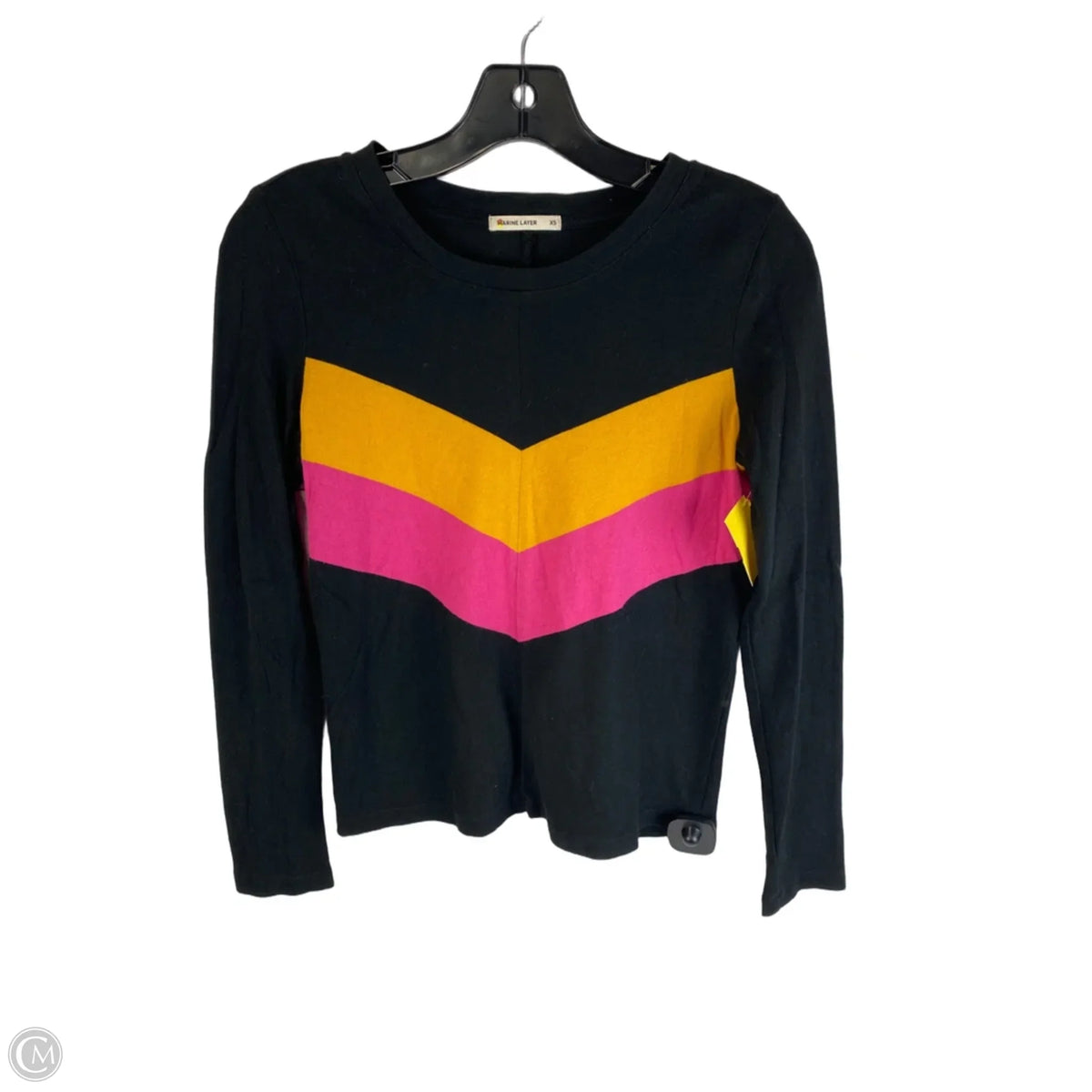Top Long Sleeve By Marine Layer In Black, Size: Xs
