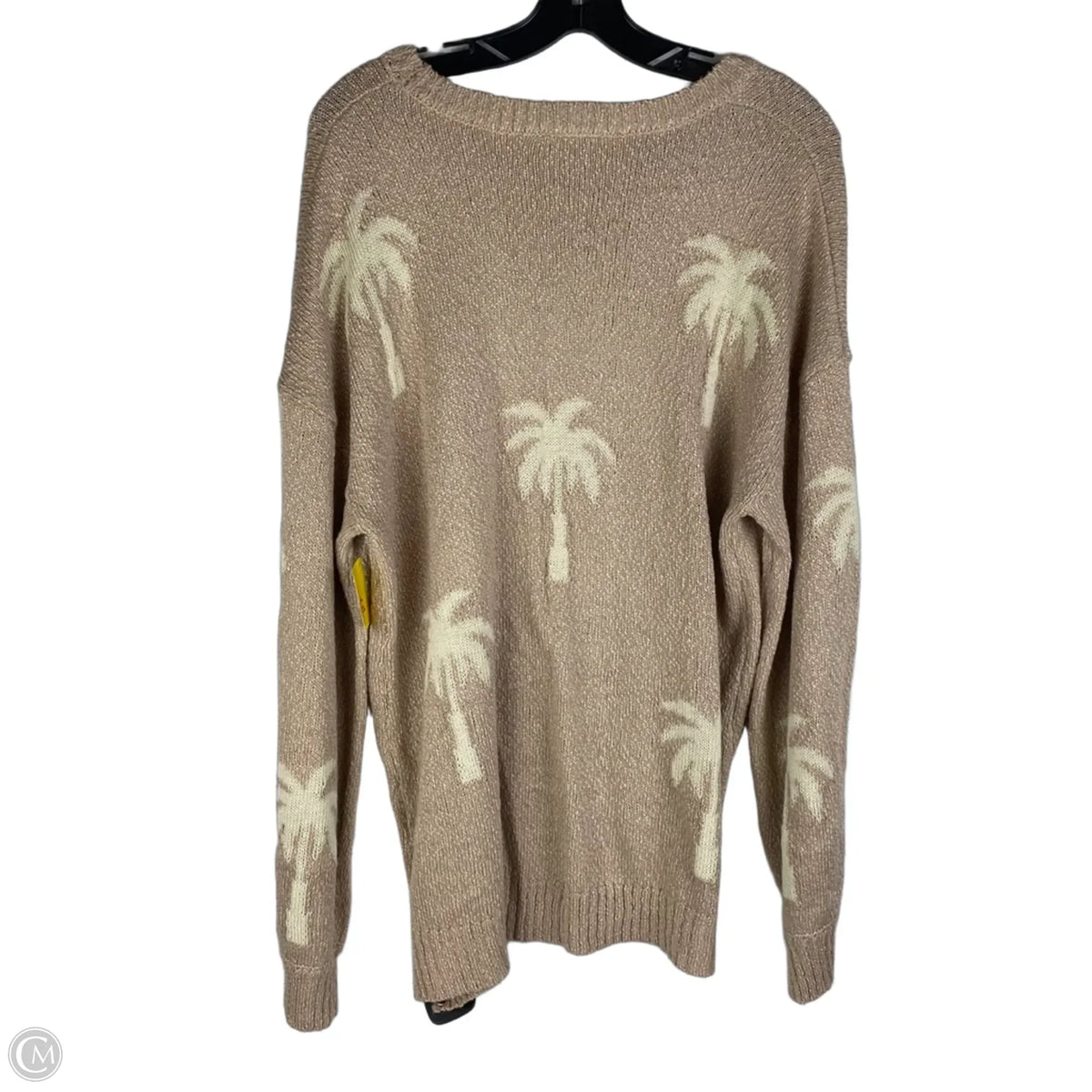 Sweater By Clothes Mentor In Tan, Size: L