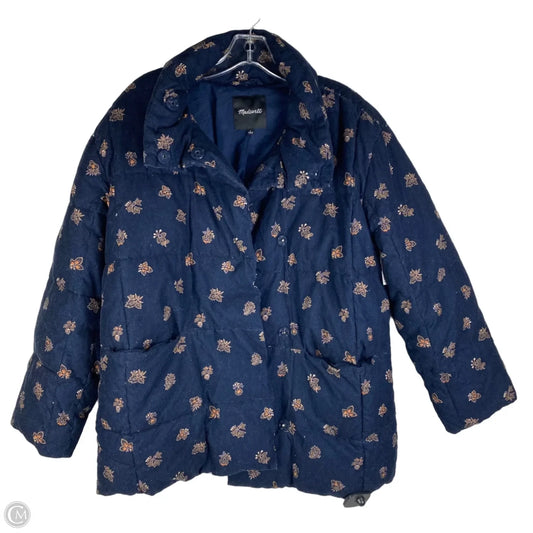 Jacket Puffer & Quilted By Madewell In Navy, Size: S