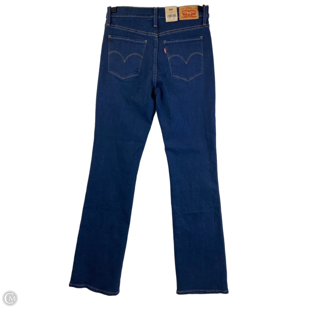 Jeans Boot Cut By Levis In Blue Denim, Size: 4