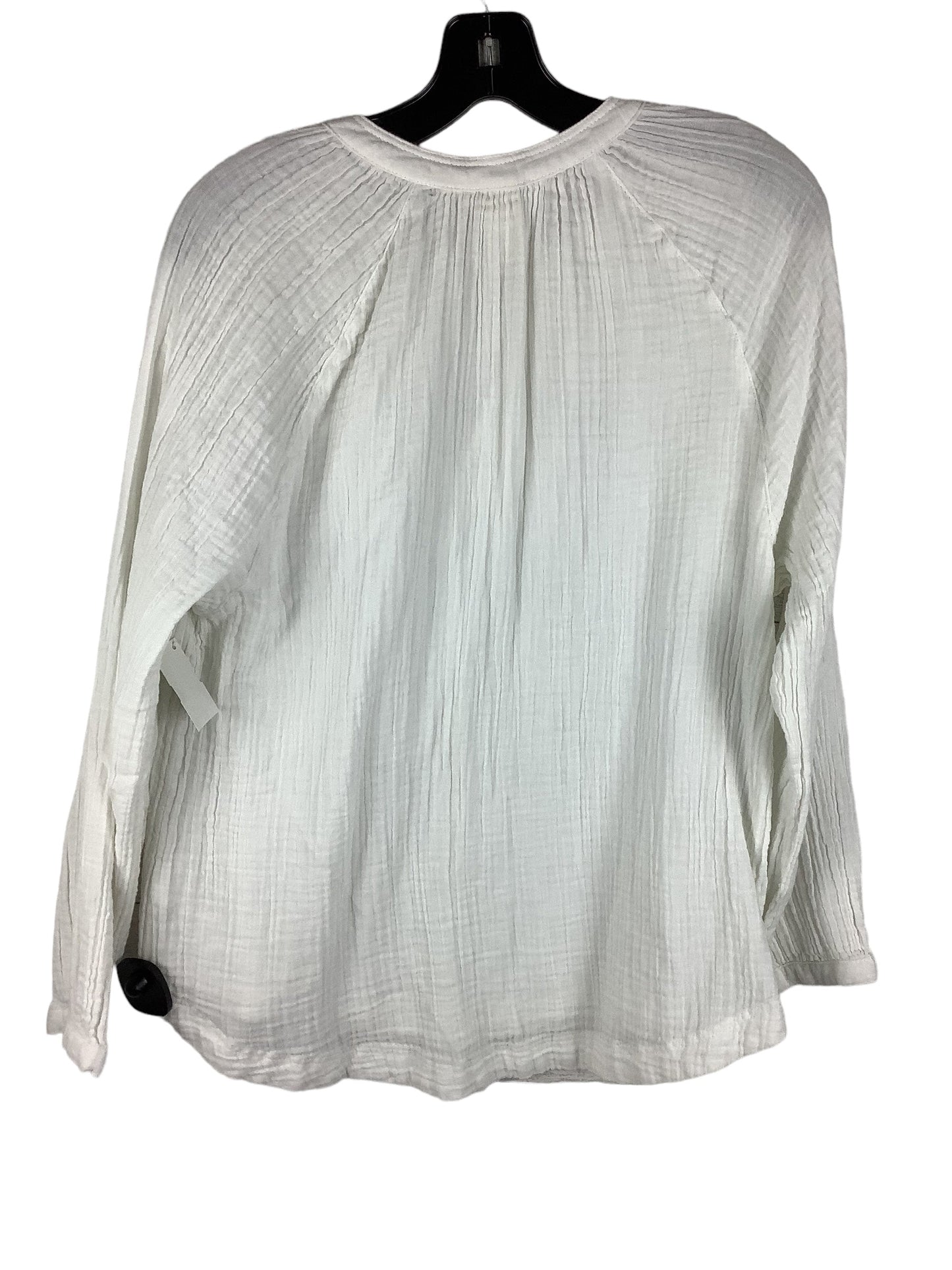 Top Long Sleeve By H&m In White, Size: Xs