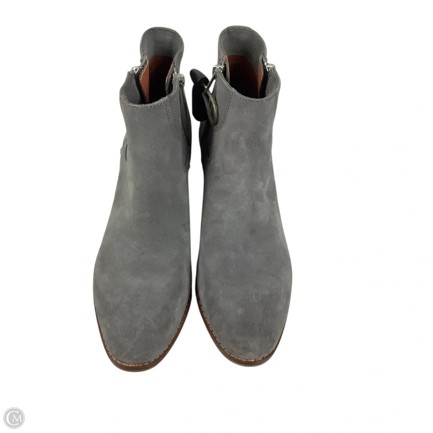Boots Designer By Coach In Grey, Size: 7.5