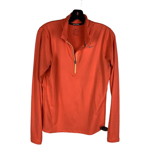 Orange Athletic Sweatshirt Crewneck Nike Apparel, Size M