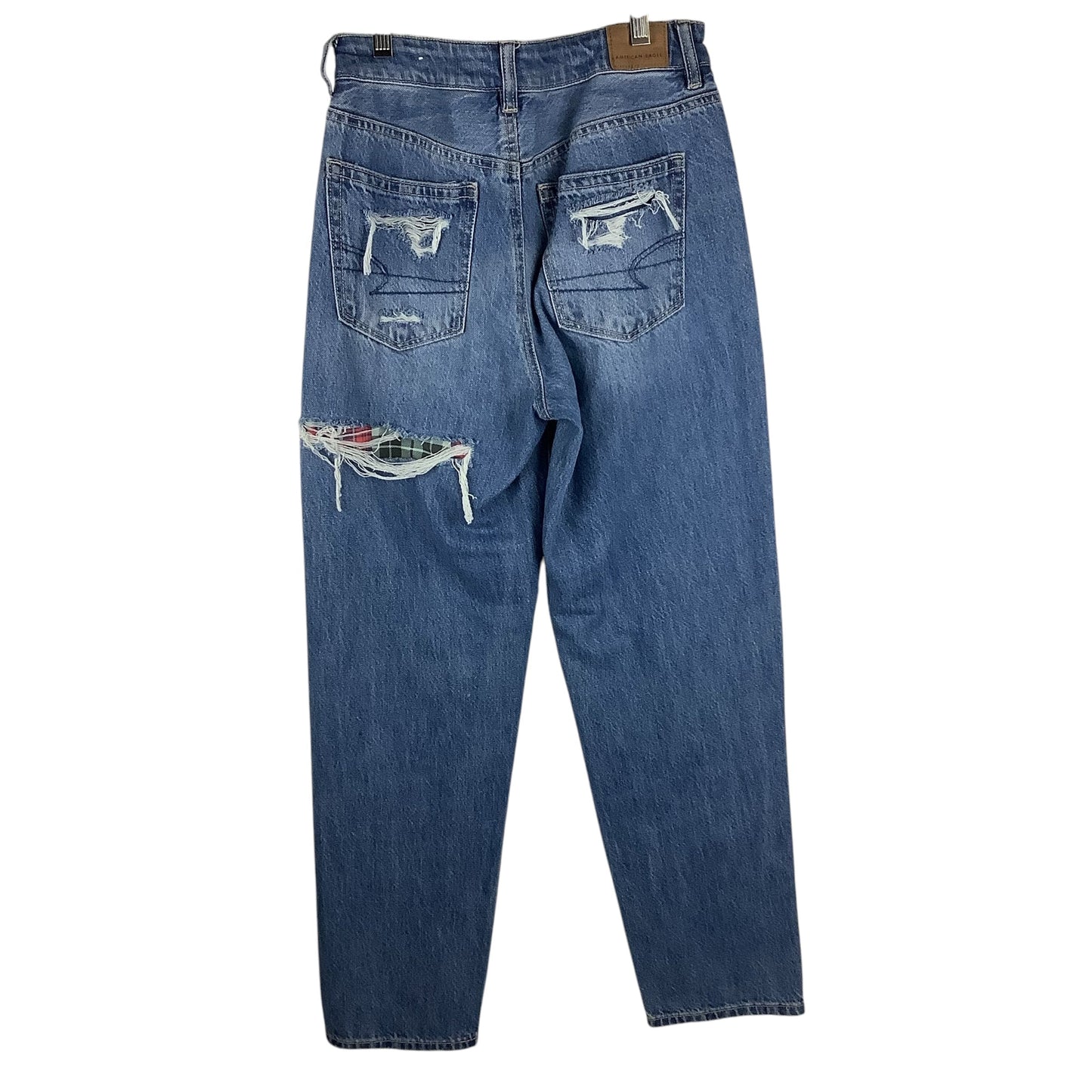 Jeans Straight By American Eagle In Blue Denim, Size: 2