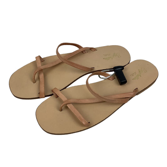 Tan Sandals Flip Flops Seychelles, Size 9.5