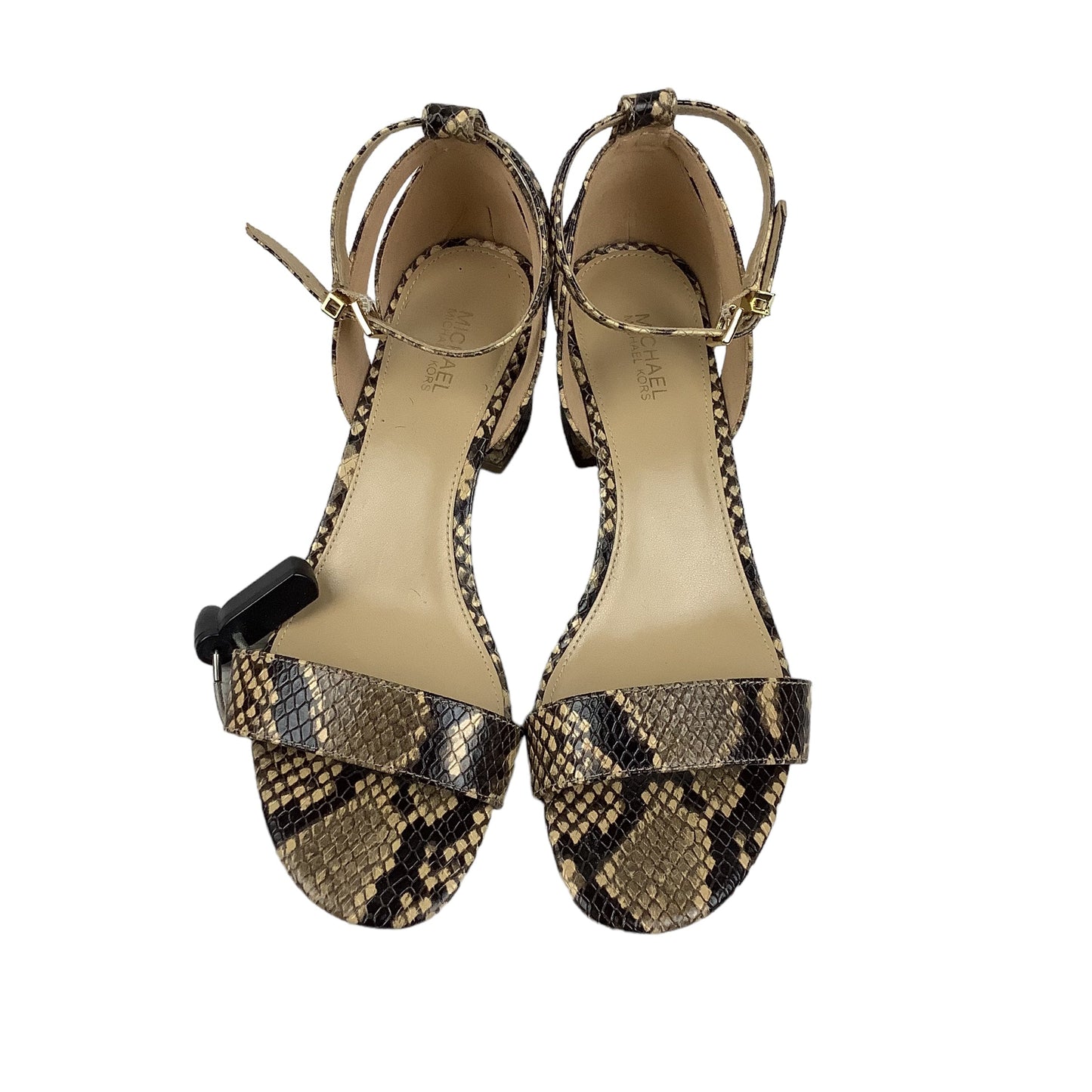 Snakeskin Print Shoes Designer Michael By Michael Kors, Size 6.5