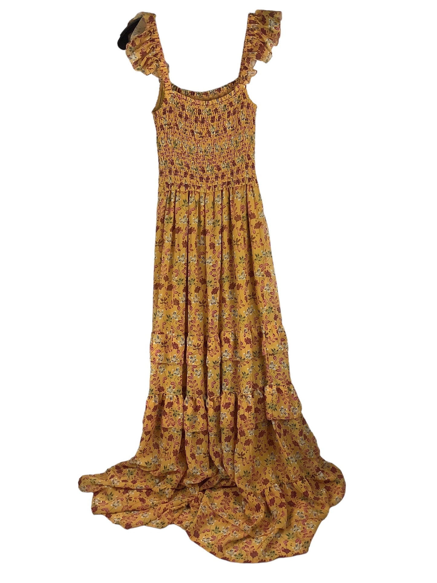 Yellow Dress Casual Maxi Allison, Size S