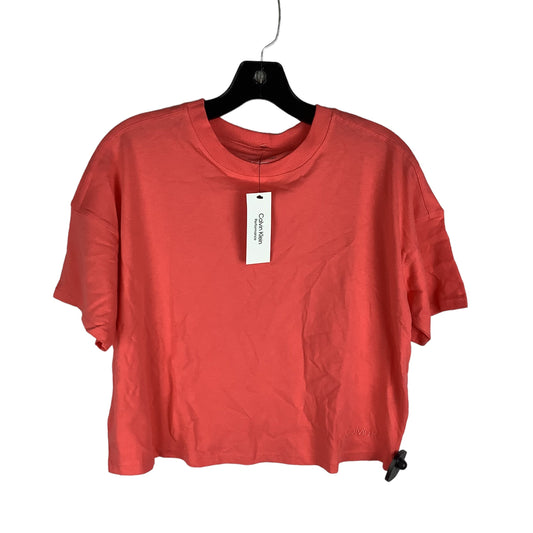 Coral Top Short Sleeve Basic Calvin Klein, Size Xs