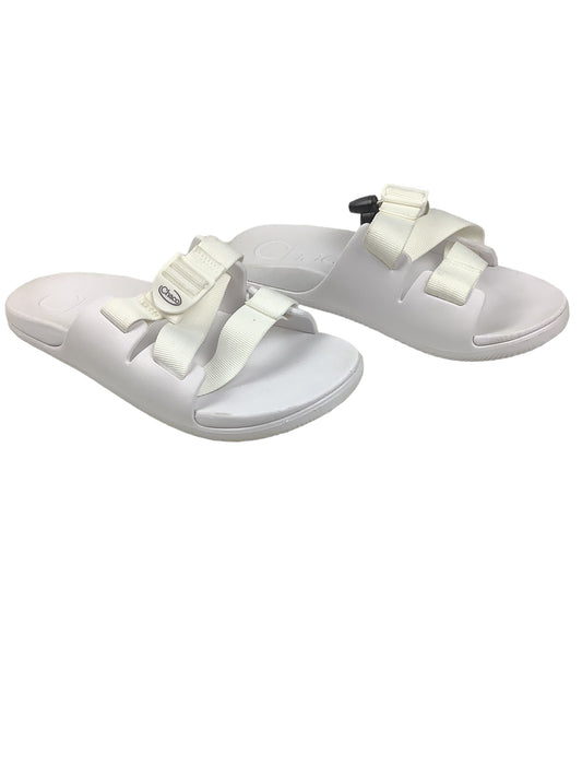 White Sandals Sport Chacos, Size 10