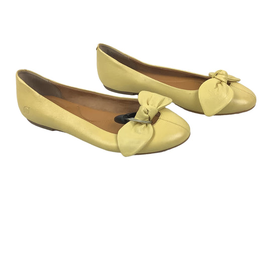 Yellow Shoes Flats Born, Size 8