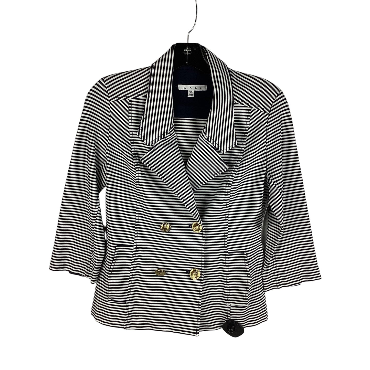 Blazer By Cabi In Striped Pattern, Size: Xs