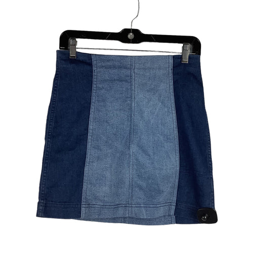 Blue Denim Skirt Mini & Short Free People, Size 6
