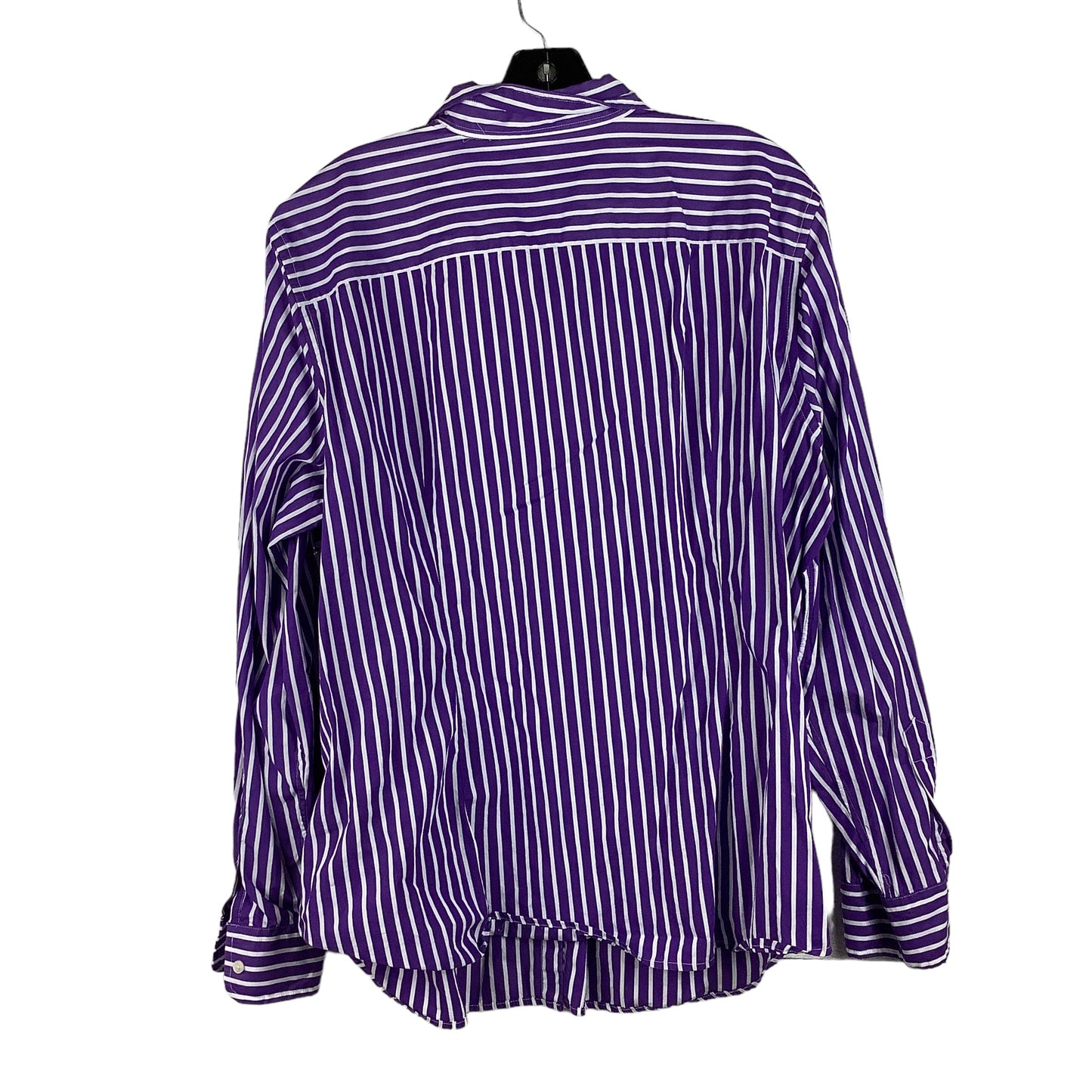 Purple Top Long Sleeve Lauren By Ralph Lauren, Size 1x