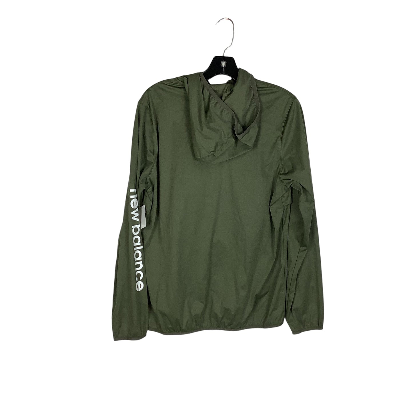 Athletic Jacket By New Balance In Green, Size: L