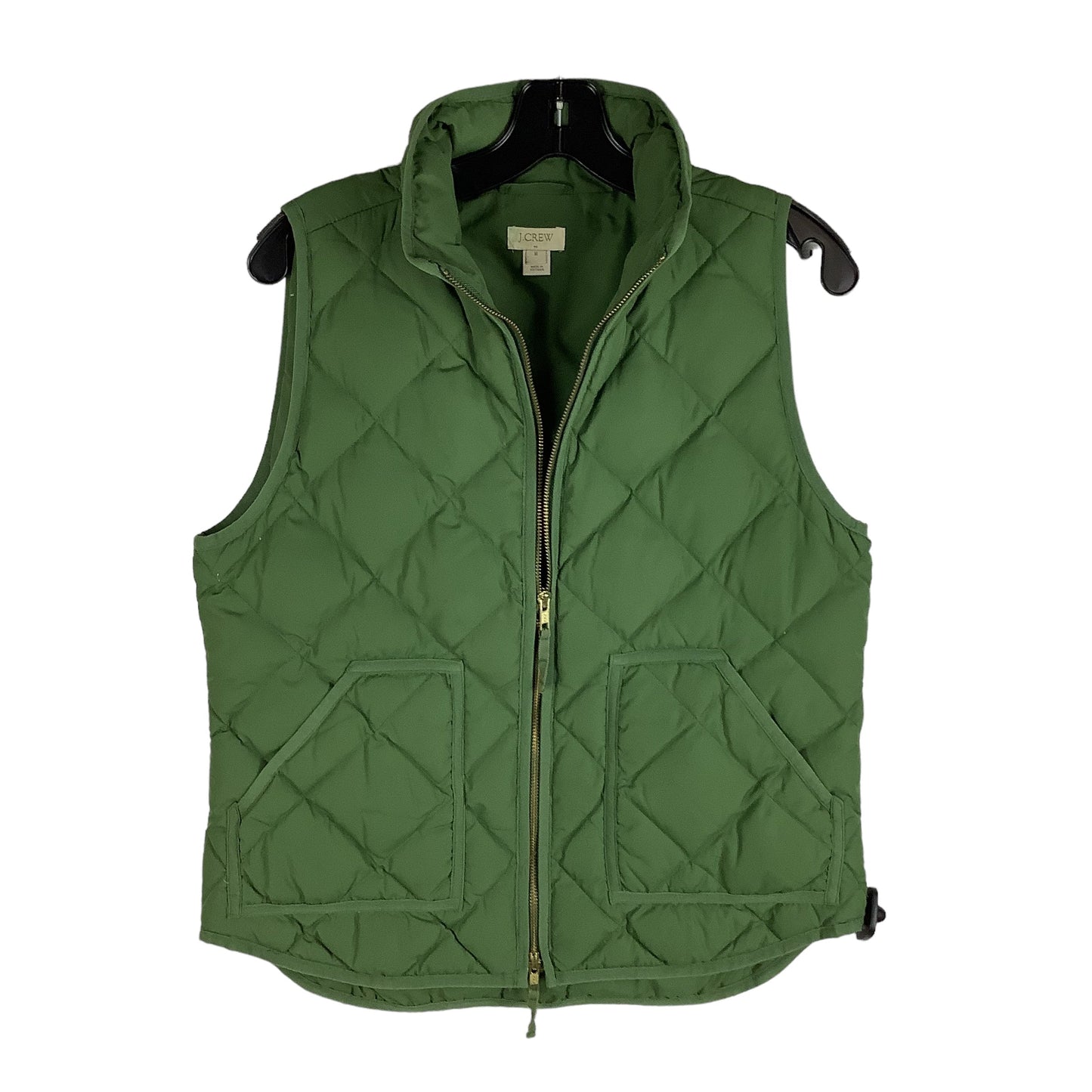 Vest Puffer & Quilted By J. Crew In Green, Size: M