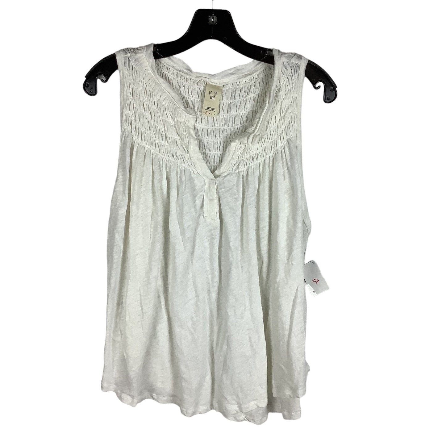 White Top Sleeveless We The Free, Size S