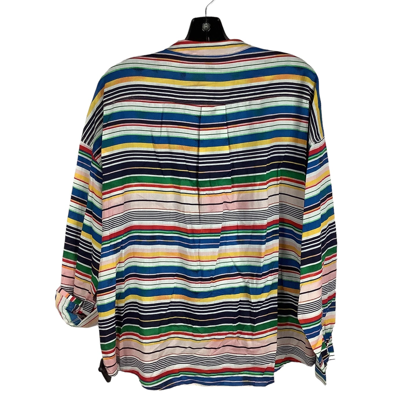 Striped Pattern Top Long Sleeve Zac And Rachel, Size Xl