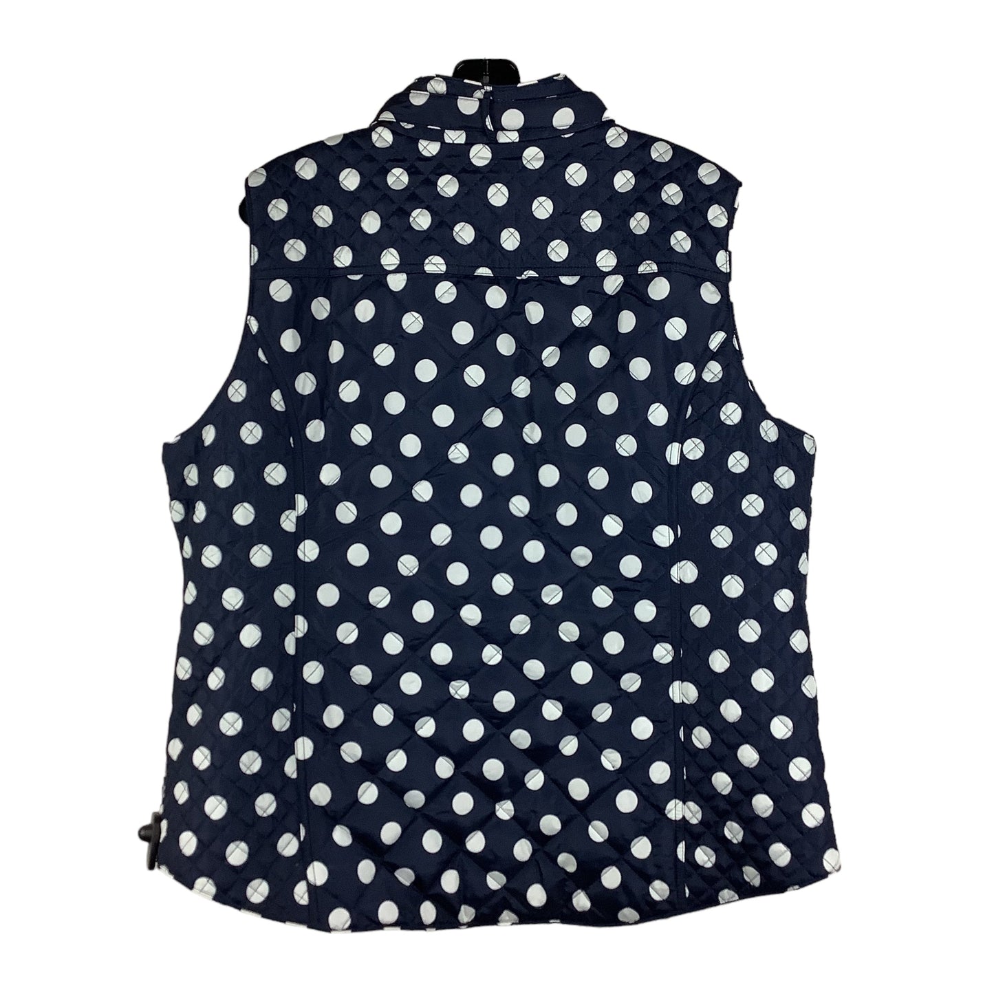 Vest Puffer & Quilted By Crown And Ivy In Polkadot Pattern, Size: Xxl