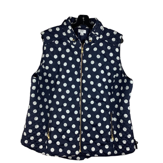 Vest Puffer & Quilted By Crown And Ivy In Polkadot Pattern, Size: Xxl