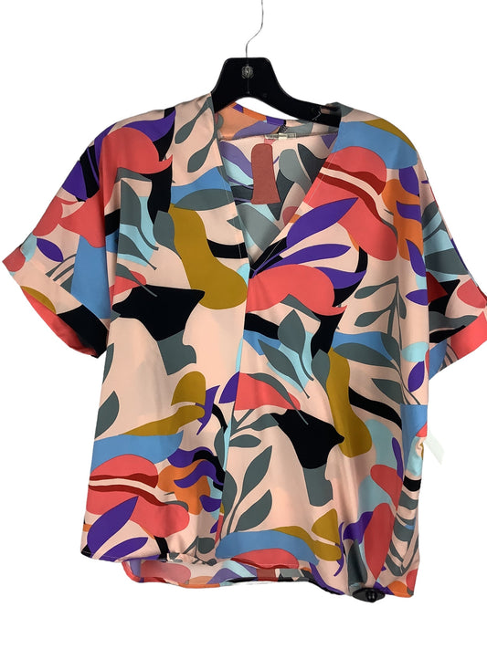 Top Short Sleeve By Jodifl In Multi-colored, Size: S