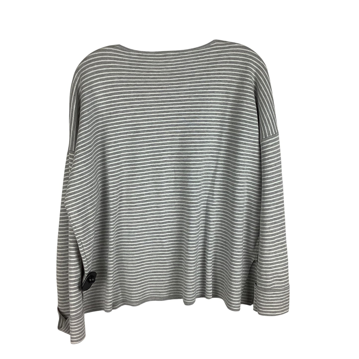 Top Long Sleeve By Eileen Fisher In Striped Pattern, Size: M