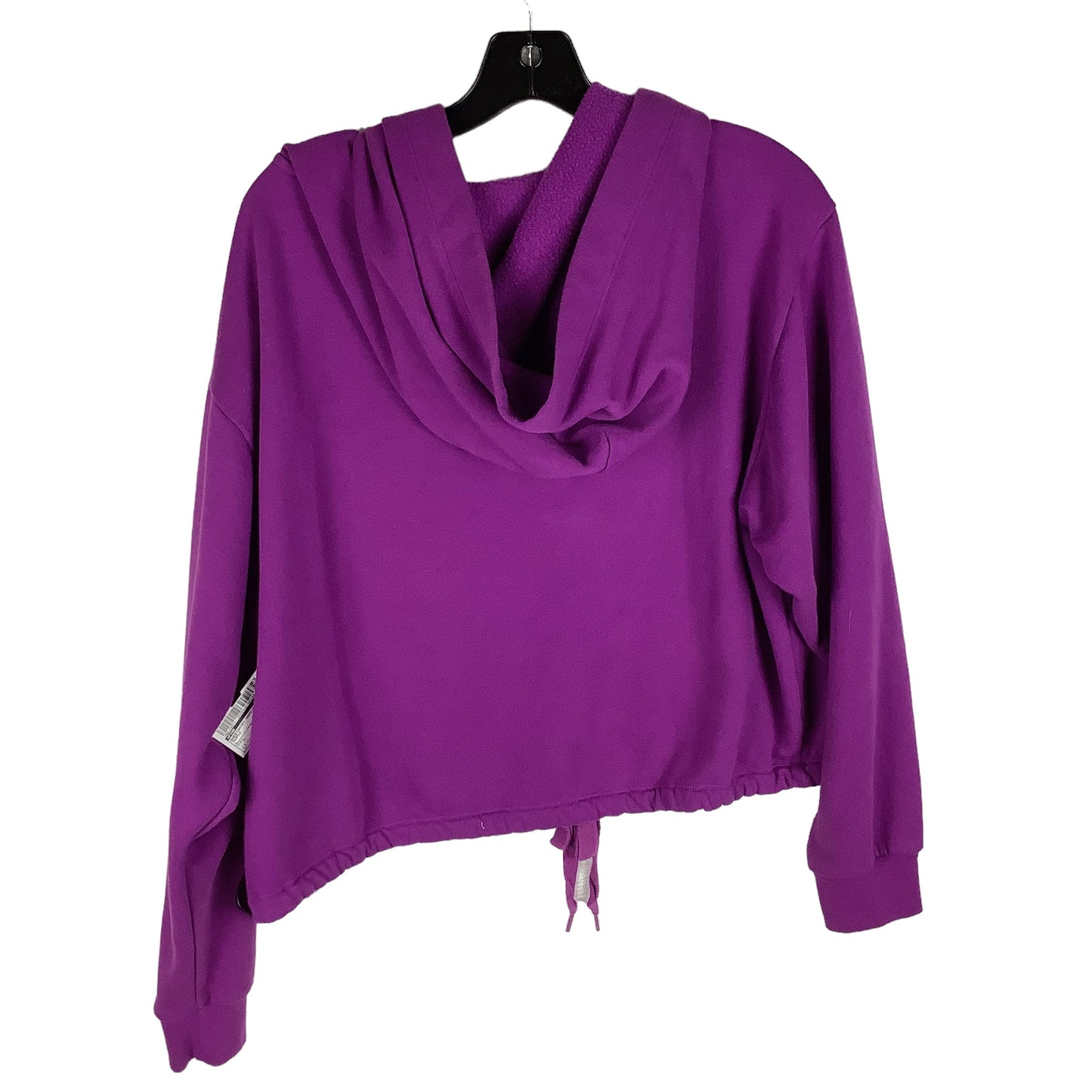 Sweatshirt Hoodie By Pink In Purple, Size: L