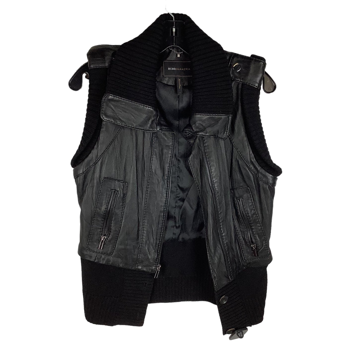 Vest Other By Bcbgmaxazria In Black, Size: S