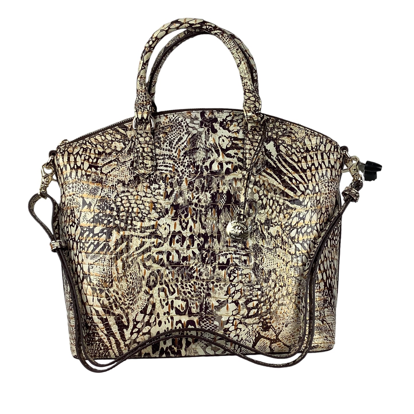 Handbag Designer By Brahmin, Size: Medium