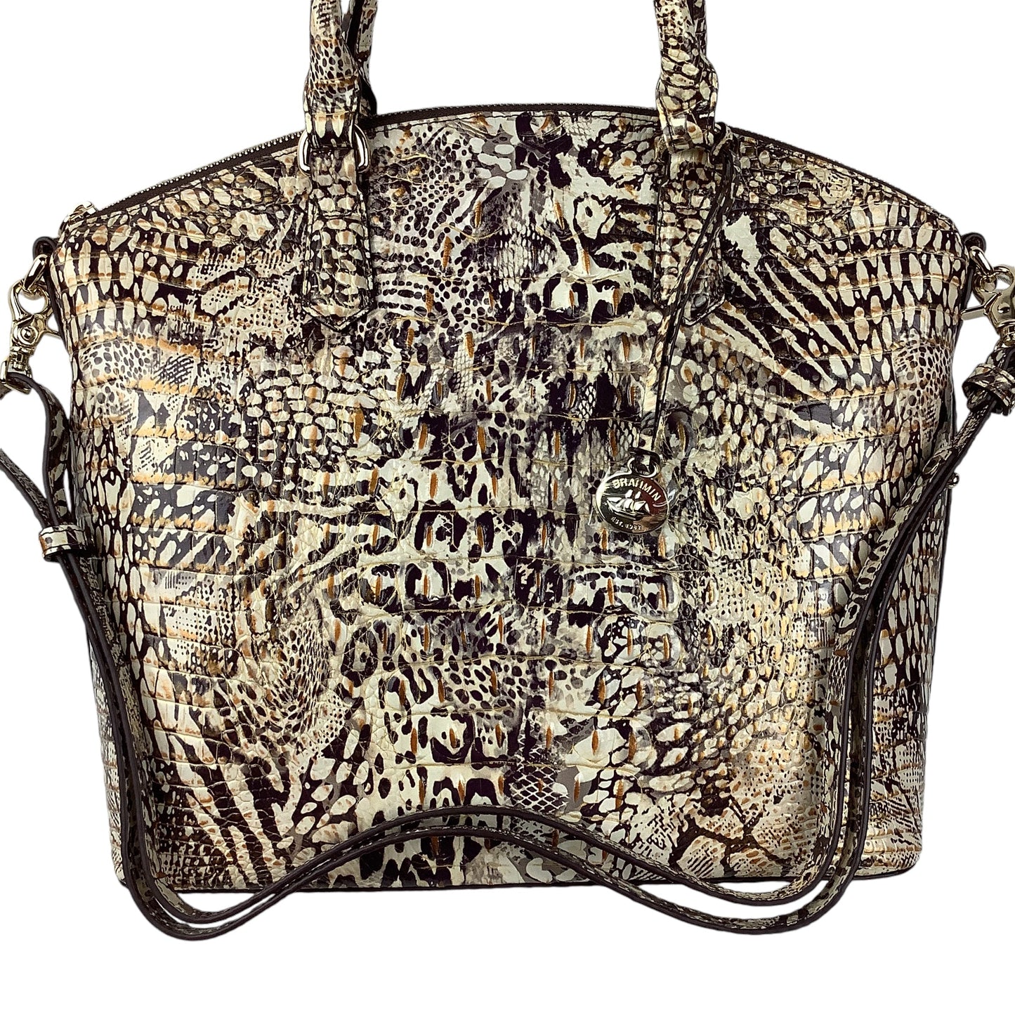 Handbag Designer By Brahmin, Size: Medium